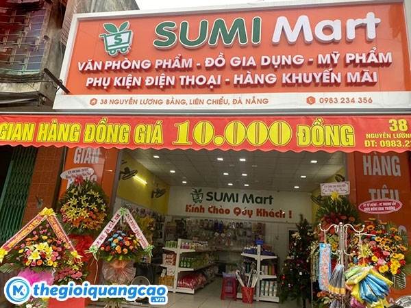 Mẫu bảng hiệu cửa h&agrave;ng văn ph&ograve;ng phẩm Sumi