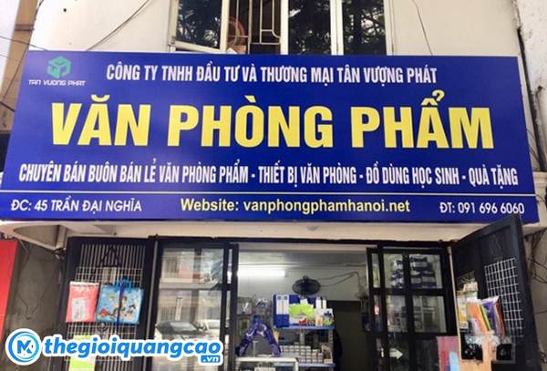 L&agrave;m bảng hiệu văn ph&ograve;ng phẩm gi&aacute; rẻ tại TPHCM