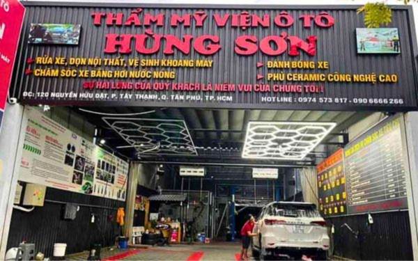 L&agrave;m bảng hiệu rửa xe gi&aacute; rẻ tại TPHCM