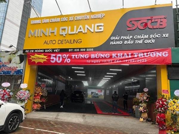 Thiết kế bảng hiệu rửa xe theo y&ecirc;u cầu