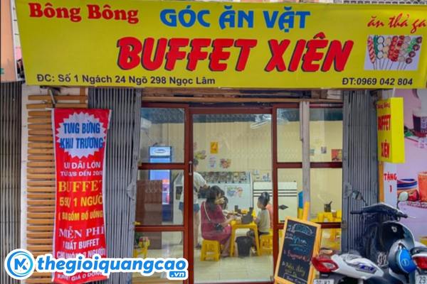 Mẫu biển hiệu xi&ecirc;n que thu h&uacute;t
