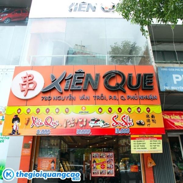 Mẫu bảng hiệu xi&ecirc;n que bắt mắt