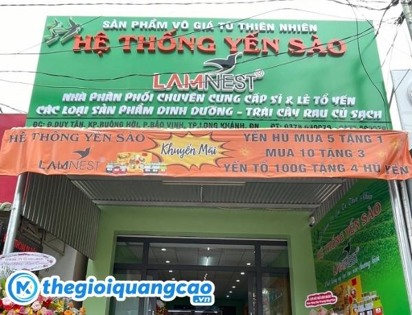 Thi c&ocirc;ng bảng hiệu yến s&agrave;o chuy&ecirc;n nghiệp chất lượng tại HCM