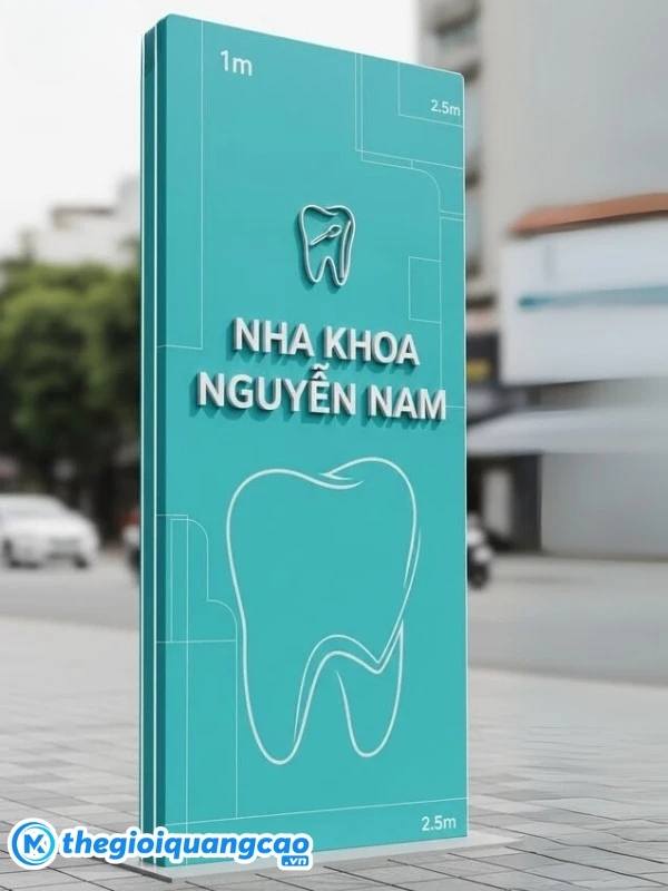 Mẫu biển vẫy đứng nha khoa đẹp, thu hút khách