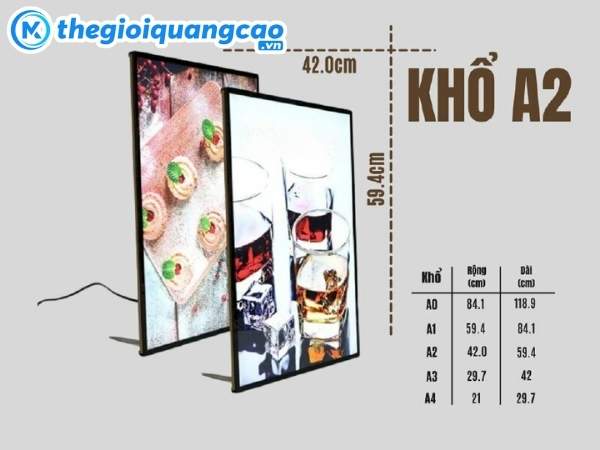 K&iacute;ch thước hộp đ&egrave;n led si&ecirc;u mỏng ti&ecirc;u chuẩn