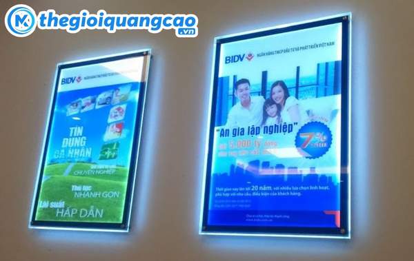 Mẫu hộp đ&egrave;n led si&ecirc;u mỏng, s&aacute;ng đều, đẹp mắt