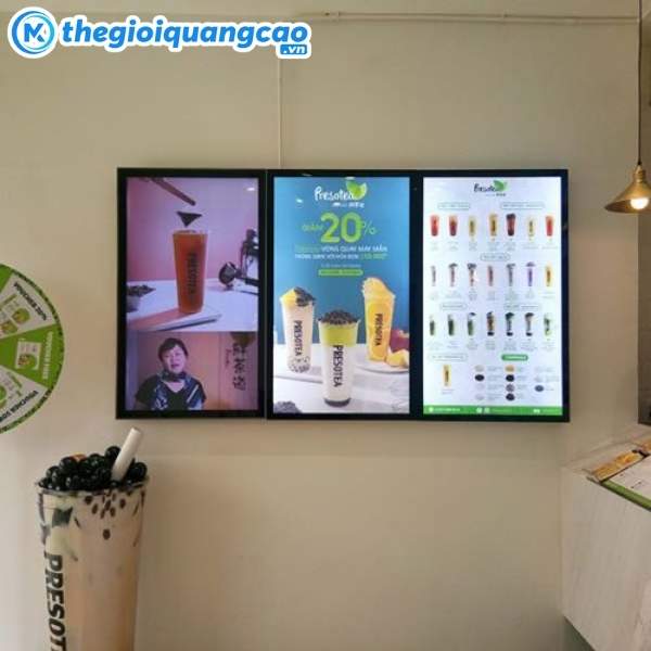 Mẫu hộp đ&egrave;n led si&ecirc;u mỏng cho qu&aacute;n tr&agrave; sữa