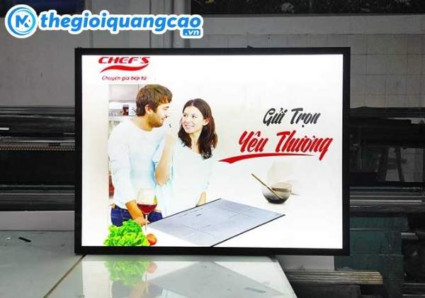 Mẫu bảng hiệu hộp đ&egrave;n led si&ecirc;u mỏng đẹp, chuy&ecirc;n nghiệp