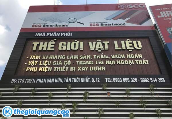 Làm bảng hiệu chữ nổi inox vàng gương quận Tân bình