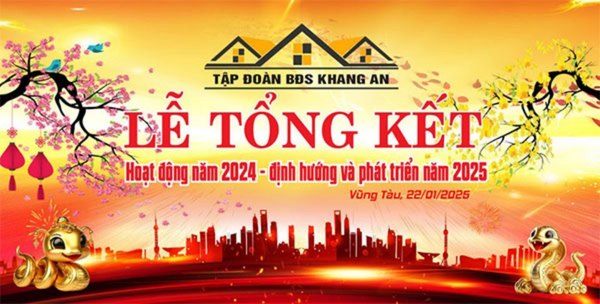 Thiết kế backdrop lễ tổng kết theo y&ecirc;u cầu