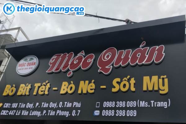 Mẫu bảng hiệu b&ograve; n&eacute; nổi bật, dễ thu h&uacute;t