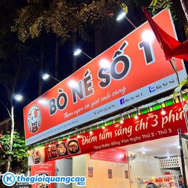 Mẫu bảng hiệu b&ograve; n&eacute; số 1