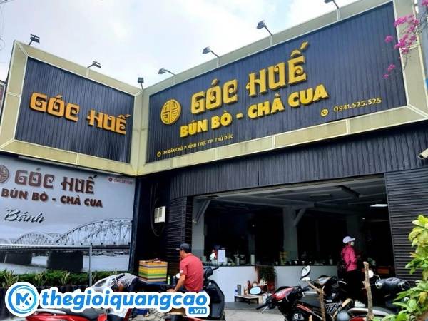 Mẫu bảng hiệu b&uacute;n b&ograve; huế đẹp, chuy&ecirc;n nghiệp