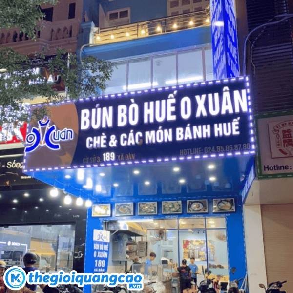 Mẫu bảng hiệu b&uacute;n b&ograve; huế O Xu&acirc;n