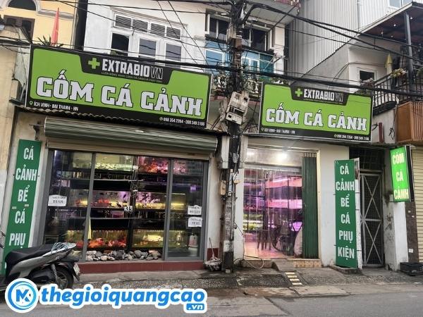 Mẫu bảng hiệu quảng c&aacute;o tiệm c&aacute; cảnh