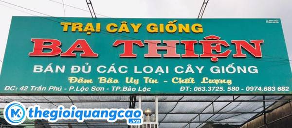 Thiết kế bảng hiệu c&acirc;y cảnh theo y&ecirc;u cầu