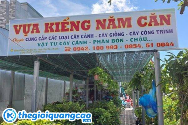 Thi c&ocirc;ng bảng hiệu c&acirc;y cảnh uy t&iacute;n, chất lượng