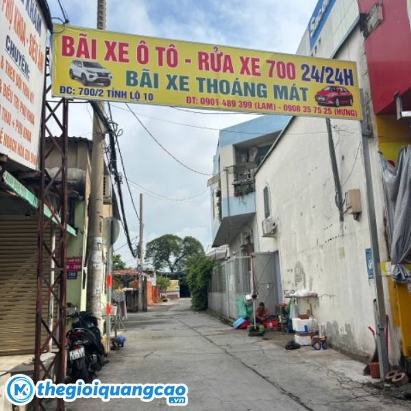 Mẫu bảng hiệu giữ xe &ocirc; t&ocirc; 24/24H