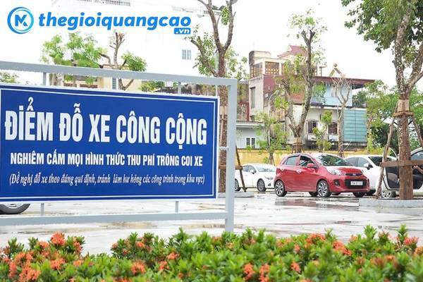 Mẫu bảng hiệu điểm đỗ xe c&ocirc;ng cộng miễn ph&iacute;