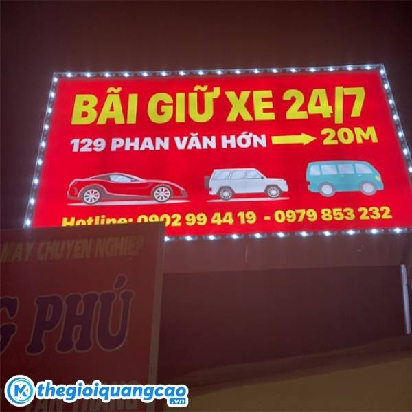 L&agrave;m bảng hiệu dịch vụ giữ xe gi&aacute; rẻ tại TPHCM