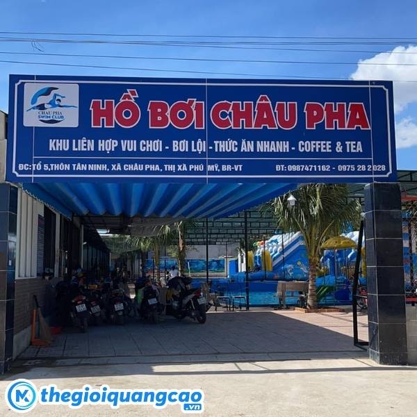 Mẫu bảng hiệu hồ bơi Ch&acirc;u Pha