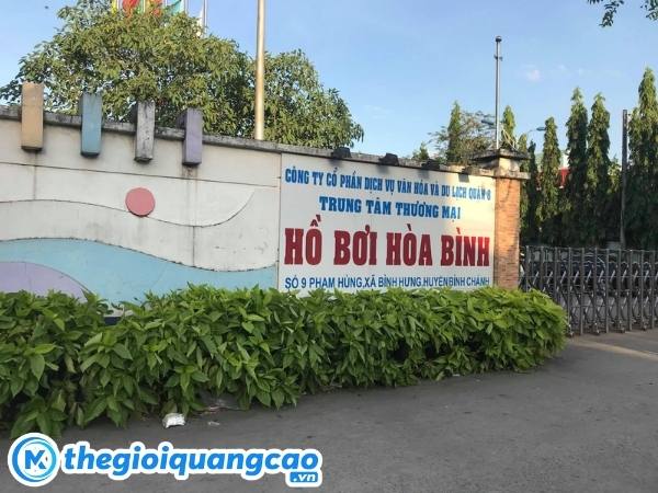 Mẫu bảng hiệu hồ bơi H&ograve;a B&igrave;nh