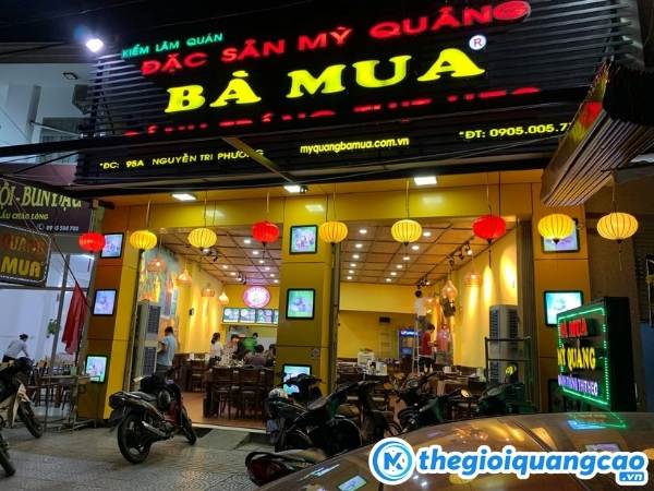 Mẫu bảng hiệu đặc sản m&igrave; quảng B&agrave; Mua