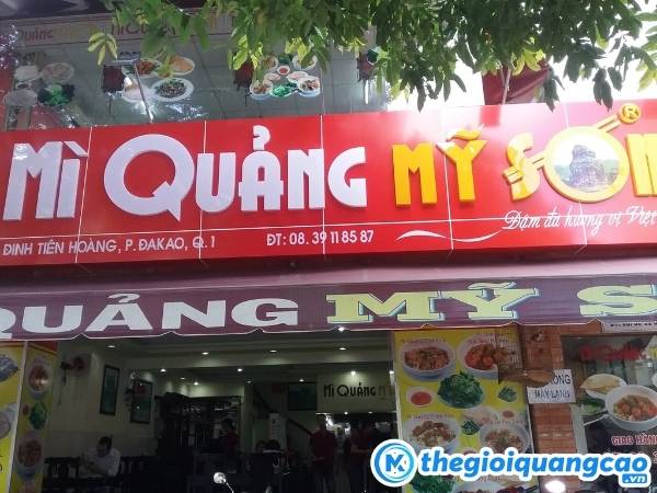 Mẫu bảng hiệu m&igrave; quảng Mỹ Son