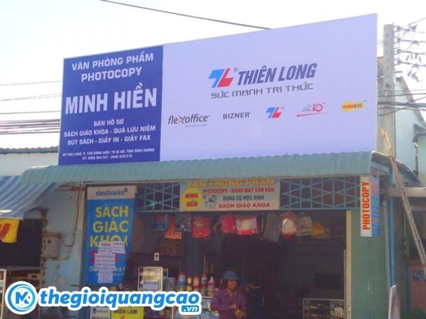 Bảng hiệu nh&agrave; s&aacute;ch chất liệu bạt hiflex
