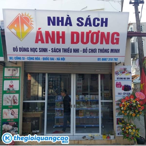 Mẫu bảng hiệu nh&agrave; s&aacute;ch &Aacute;nh Dương