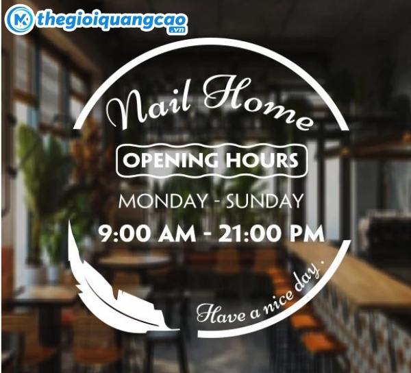 Mẫu bảng hiệu Open Close d&aacute;n Decal cửa k&iacute;nh