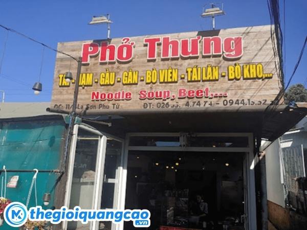  Mẫu bảng hiệu qu&aacute;n phở thưng