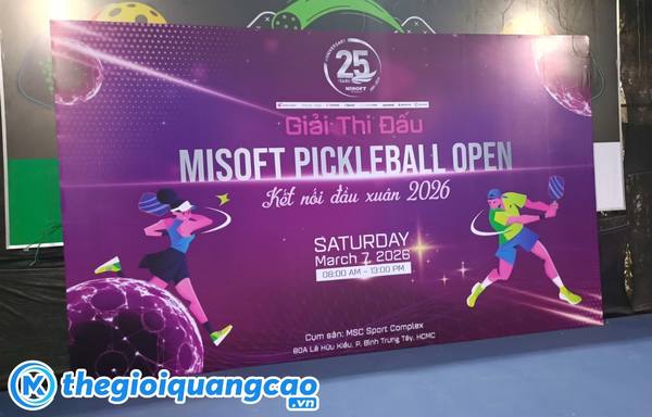 Backdorp check in bạt hiflex đế x&aacute;m