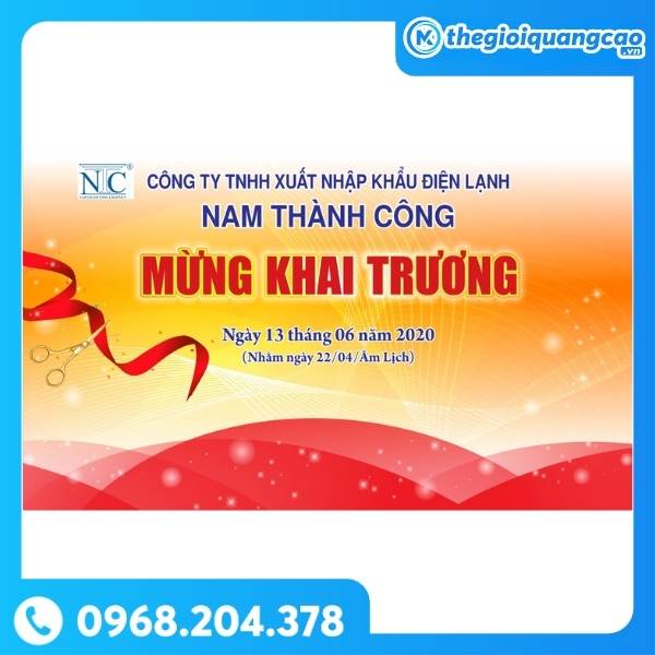 Backdrop Khai Trương
