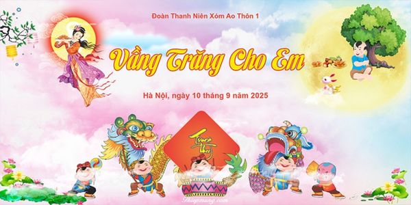 Mẫu ph&ocirc;ng nền từ thiện Vầng Trăng Cho Em