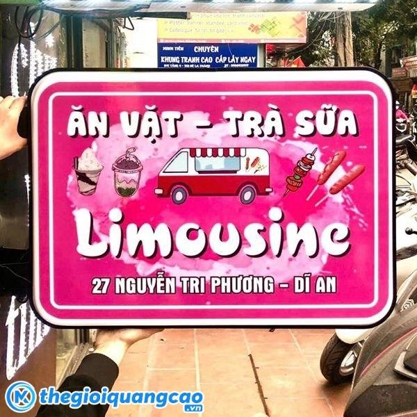 Biển vẫy hộp đèn quán ăn vặt