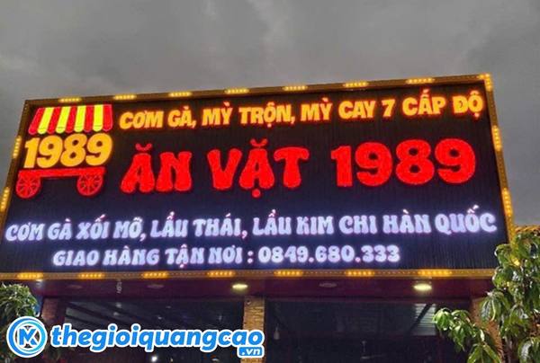 Mẫu bảng hiệu quán ăn vặt 1989