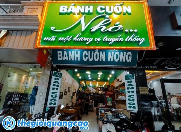 Mẫu bảng hiệu b&aacute;nh cuốn n&oacute;ng nhớ