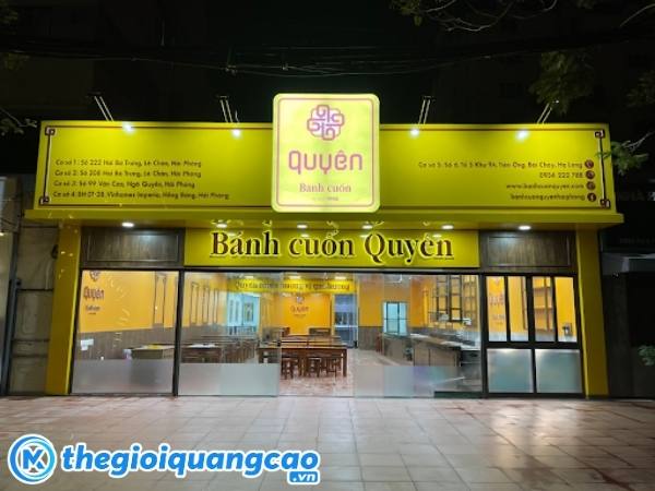 Mẫu bảng hiệu b&aacute;nh cuốn n&oacute;ng Quy&ecirc;n