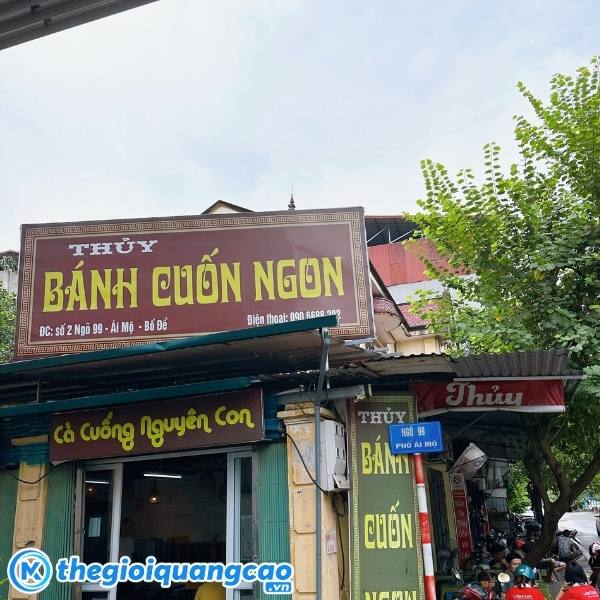 Mẫu bảng hiệu b&aacute;nh cuốn n&oacute;ng th&iacute;ch hợp cho mọi loại h&igrave;nh kinh doanh