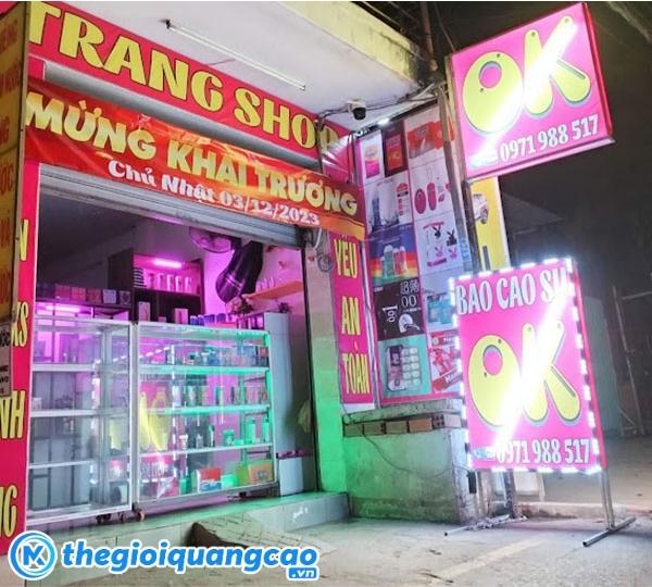 Mẫu bảng hiệu bao cao su, sextoy