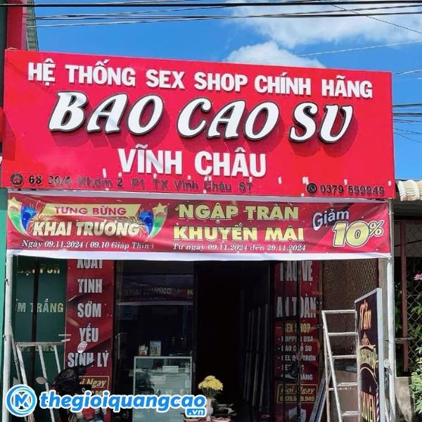 Mẫu bảng hiệu quảng c&aacute;o bao cao su