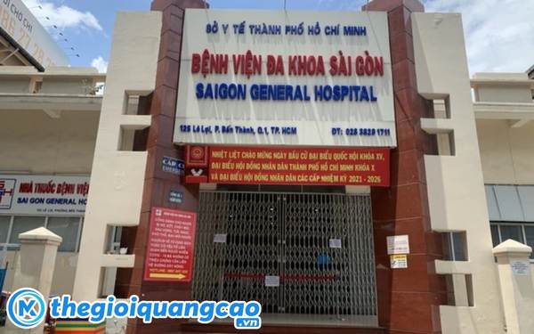 Bảng hiệu bệnh viện mặt dựng alu kết hợp chữ nổi mica