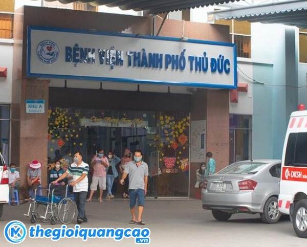 Mẫu bảng hiệu bệnh viện thành phố thủ đức