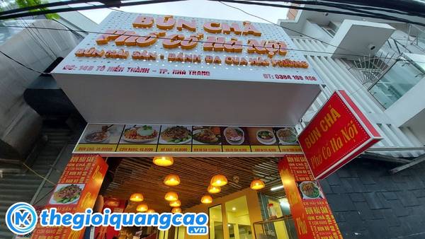 Mẫu bảng hiệu b&uacute;n chả phố cổ H&agrave; Nội