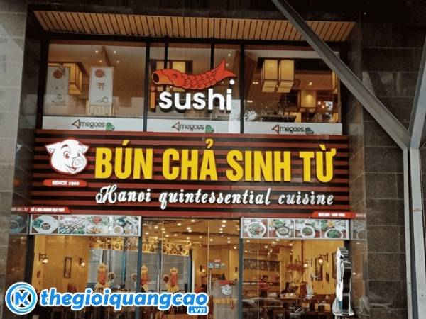 Thi c&ocirc;ng bảng hiệu b&uacute;n chả H&agrave; Nội gi&aacute; rẻ trọn g&oacute;i tại TPHCM