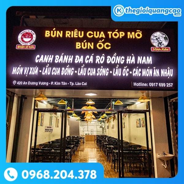 Bảng Hiệu Bún Riêu Cua