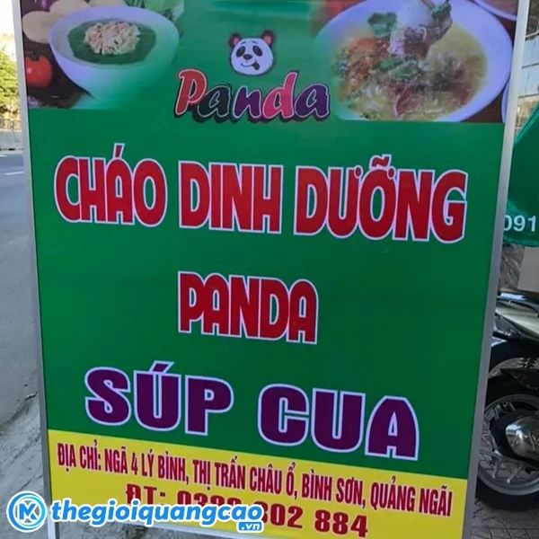 Mẫu biển vẫy đứng cửa h&agrave;ng ch&oacute;a dinh dưỡng