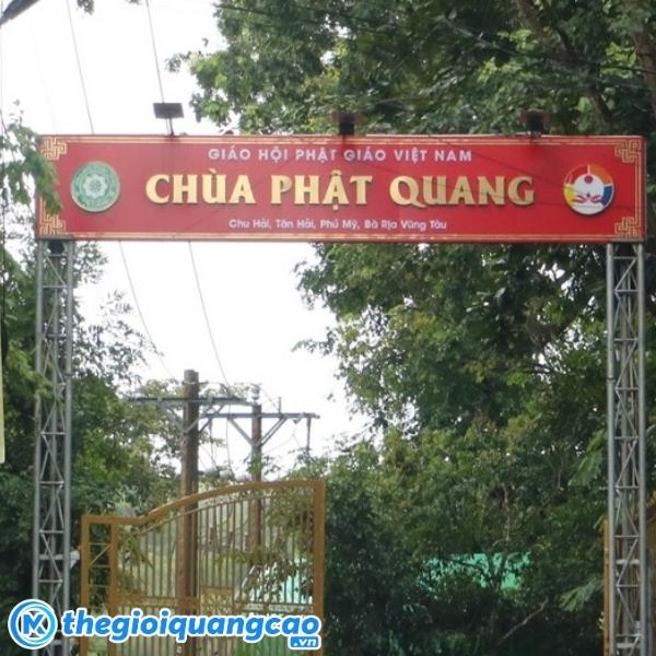 Mẫu bảng hiệu Ch&ugrave;a Phật Quang