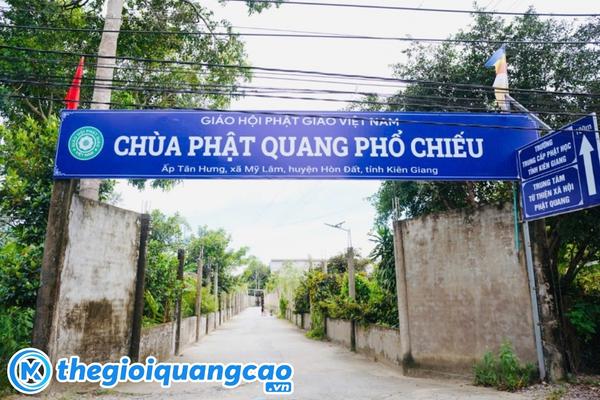 Mẫu bảng hiệu Ch&ugrave;a Phật Quang Phổ Chiếu